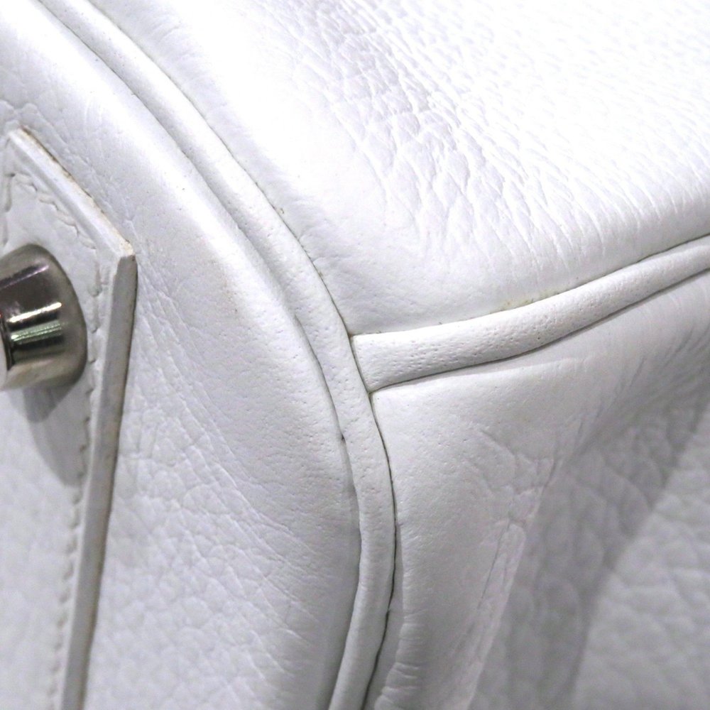 HERMES Hermes Birkin 30 Handbag Blanc/Silver hardware Togo □I stamp D7 Women'... - Picture 5 of 16
